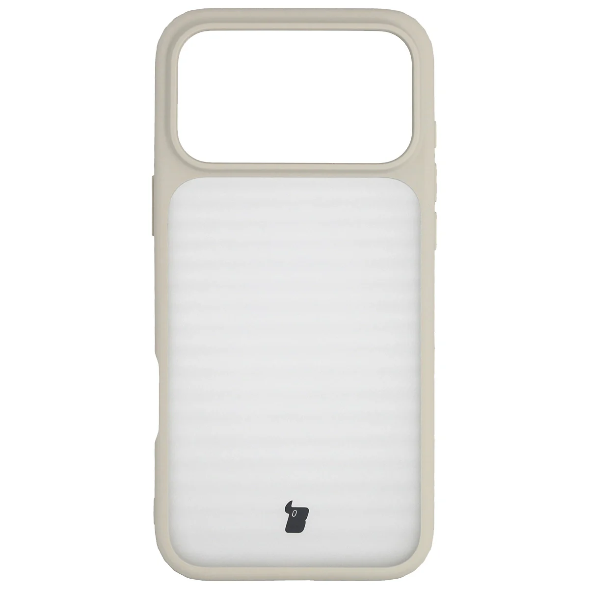 Schutzhülle + gehärtetem Glas Bizon Angelo Pack für iPhone 17 Pro Max, Getönte mit beigem Rahmen - Image 2