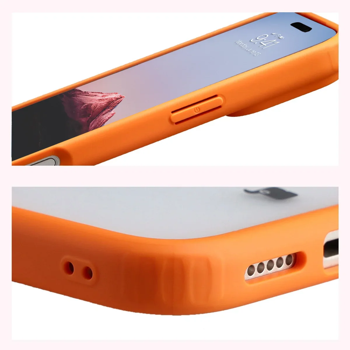 Schutzhülle + gehärtetem Glas Bizon Angelo Pack für iPhone 17 Pro Max, Getönte mit dunkelblauem Rahmen - Image 5