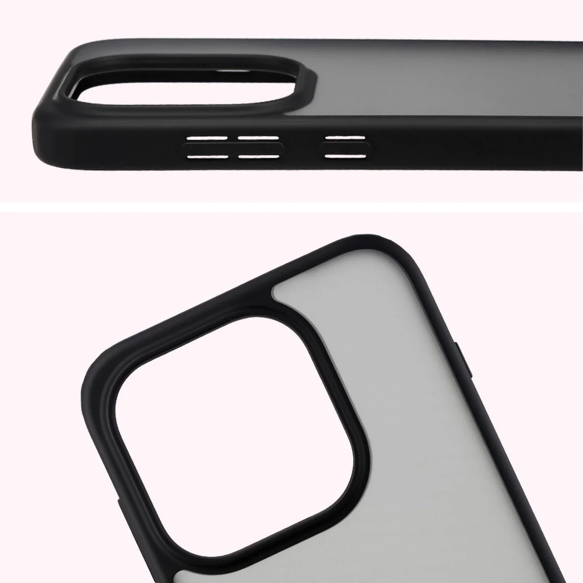 Schutzhülle + gehärtetem Glas Bizon Angelo Pack für OnePlus 15, Getönte mit schwarzem Rahmen - Image 4