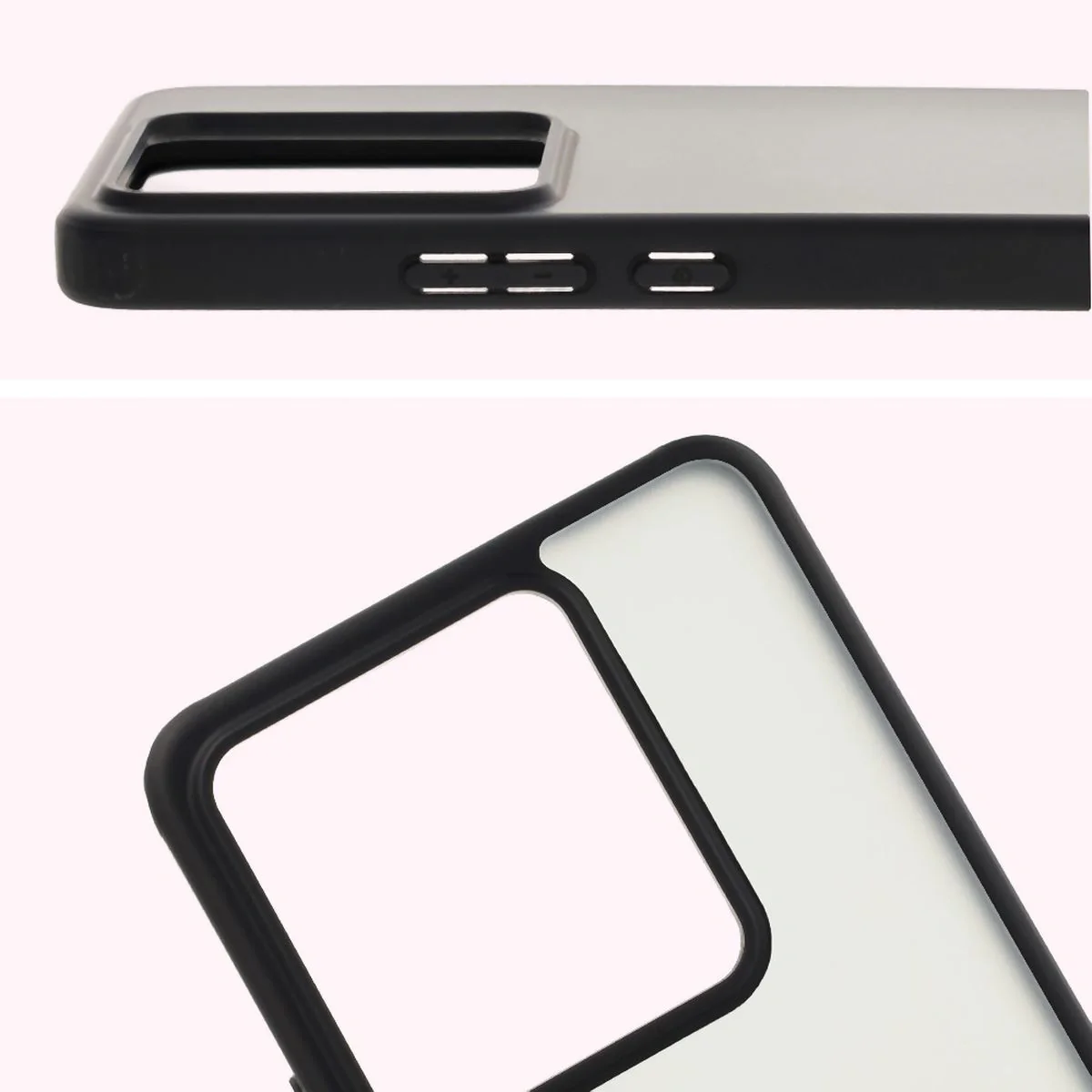 Schutzhülle + gehärtetem Glas Bizon Angelo Pack für Realme GT 7 / 7T, Getönte mit schwarzem Rahmen - Image 4