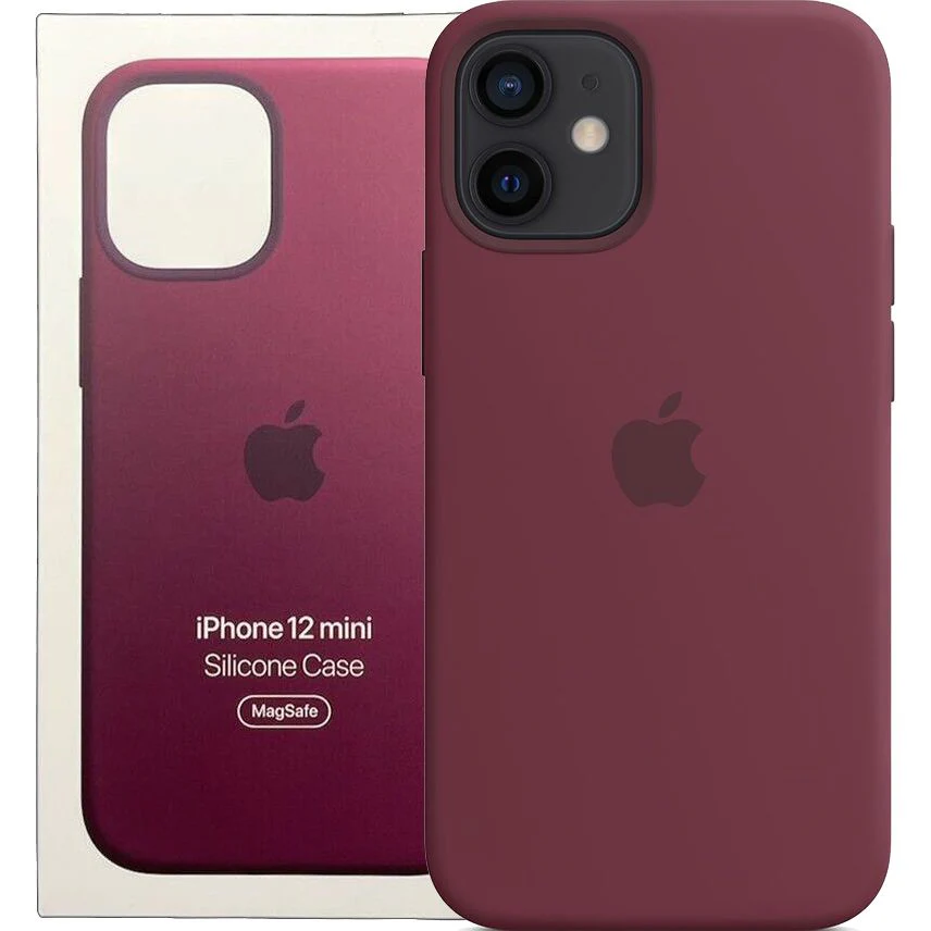 Schutzhülle Apple Silicone Case MagSafe für iPhone 12 Mini, Rotbraun - Image 6