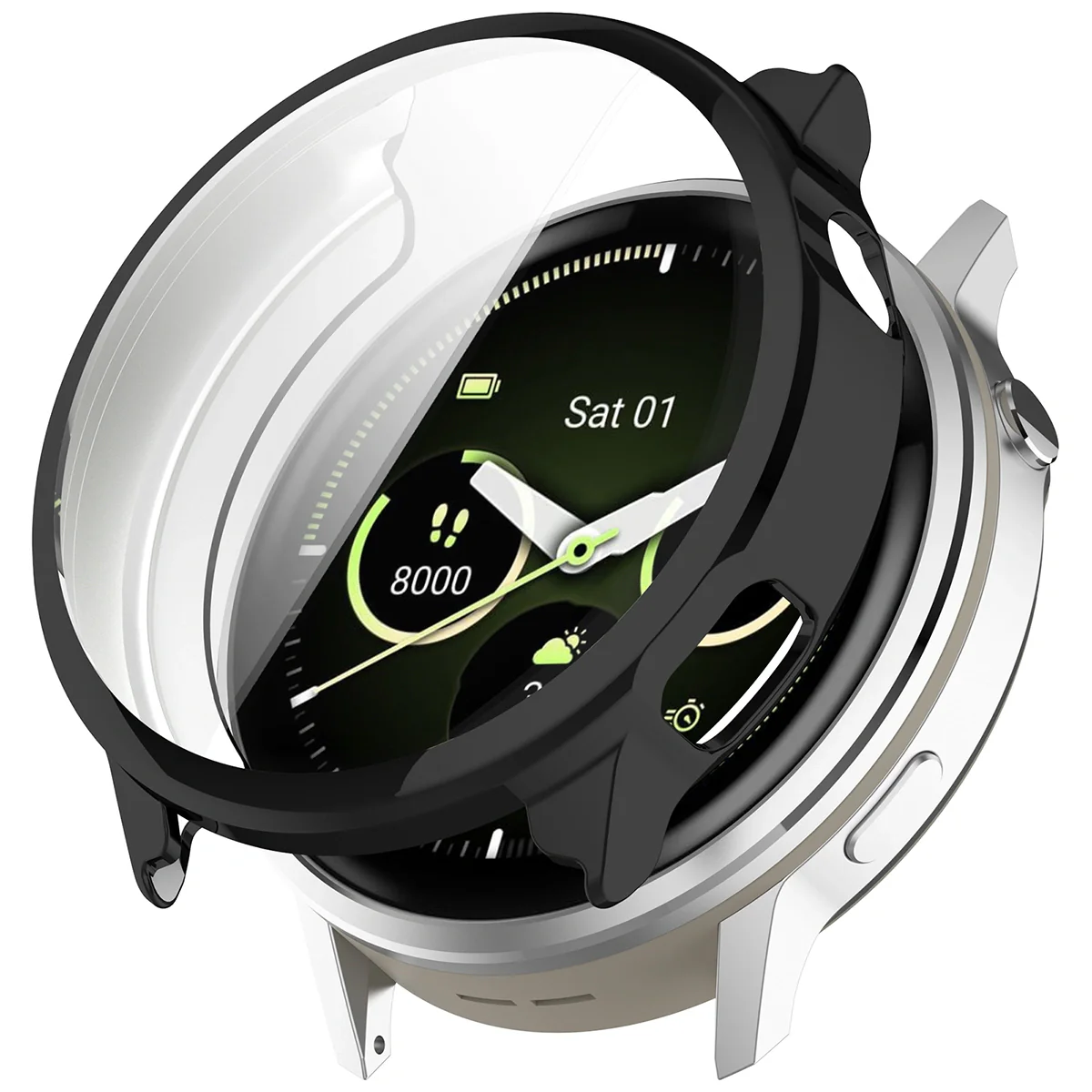 Schutzhülle für Garmin Venu 4 45 mm, Bizon Case Watch Felipe, Schwarz - Image 7