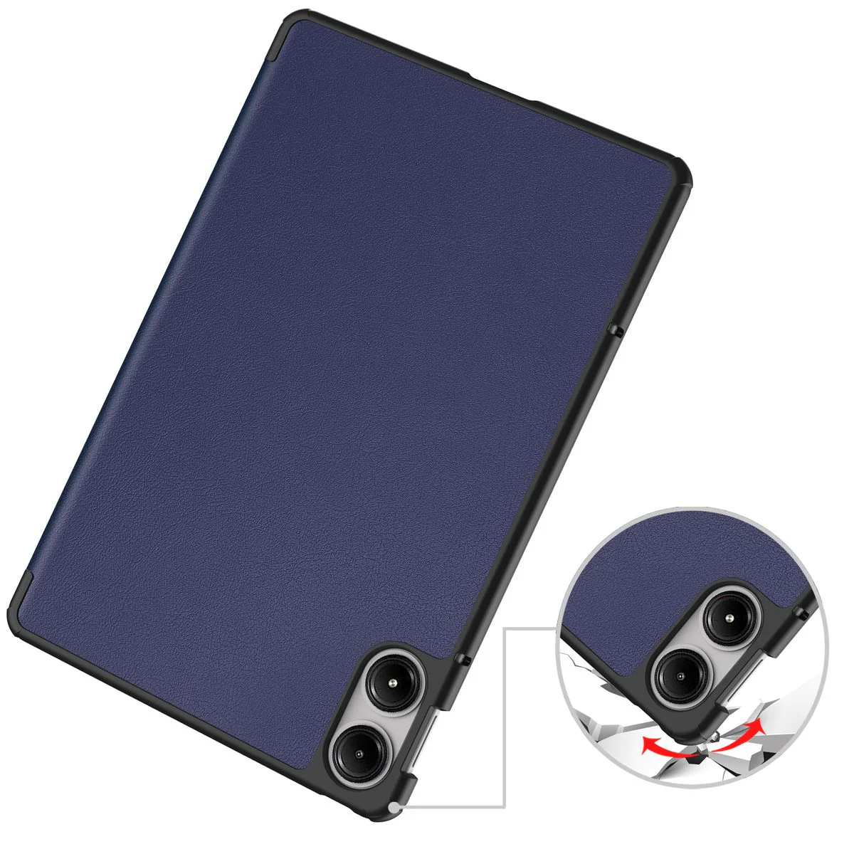 Schutzhülle für Xiaomi Redmi Pad Pro 12.1, Bizon Case Tab Croc, Dunkelblau - Image 3