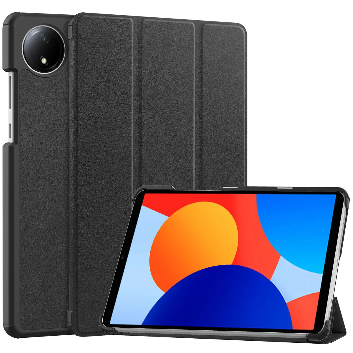 Schutzhülle für Xiaomi Redmi Pad SE 8.7, Bizon Case Tab Croc, Schwarz