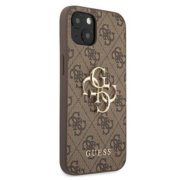 Schutzhülle Guess 4G Big Metal Logo für iPhone 13, Braun - Image 3
