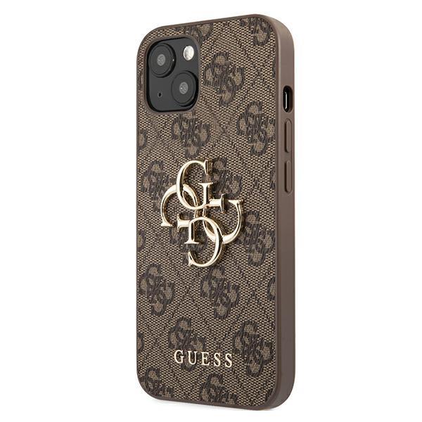Schutzhülle Guess 4G Big Metal Logo für iPhone 13, Braun - Image 4