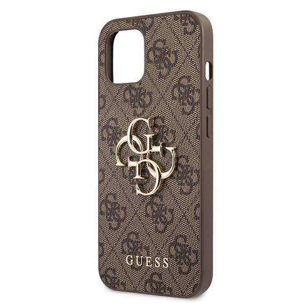 Schutzhülle Guess 4G Big Metal Logo für iPhone 13, Braun - Image 6