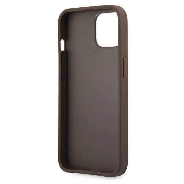 Schutzhülle Guess 4G Big Metal Logo für iPhone 13, Braun - Image 7