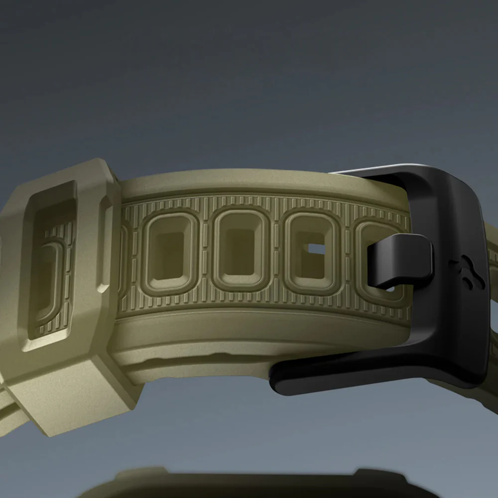 Schutzhülle mit Armband für Apple Watch 11 / 10 46 mm, Spigen Rugged Armor Pro 2, Dunkelgrün - Image 16