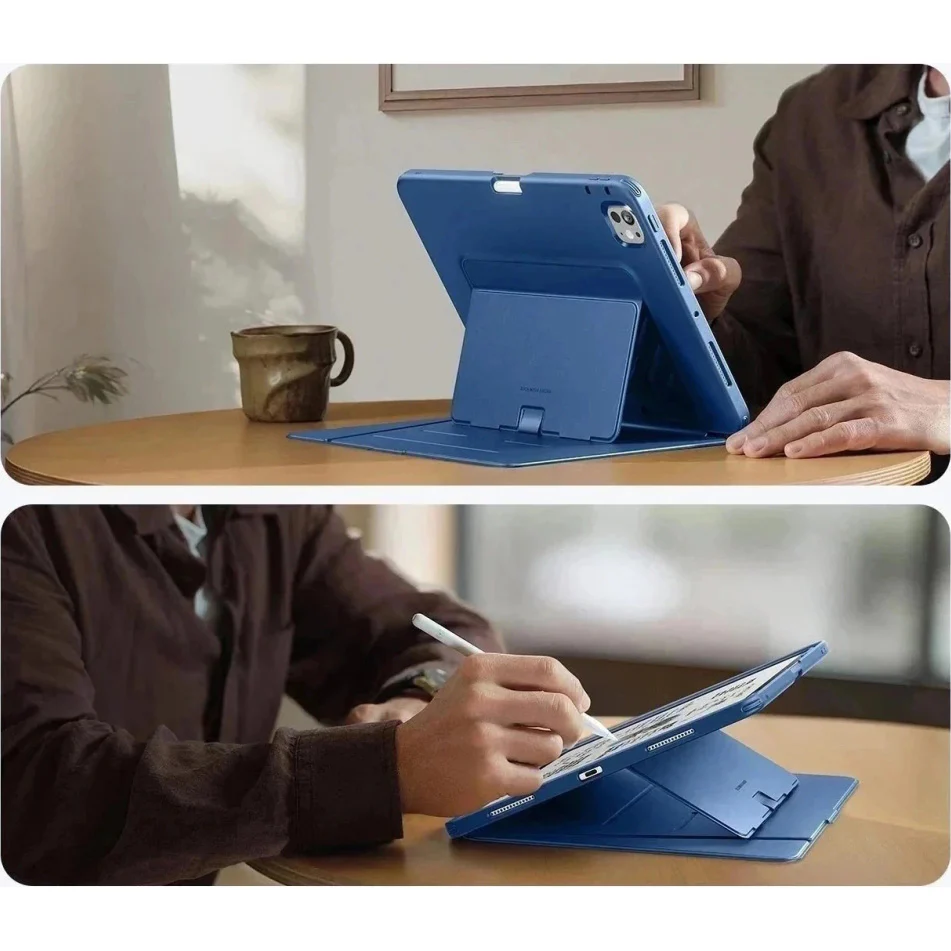 Schutzhülle mit Klappe für iPad Pro 13" 7/8 2025/2024, ESR Flip Hybrid, Dunkelblau - Image 4