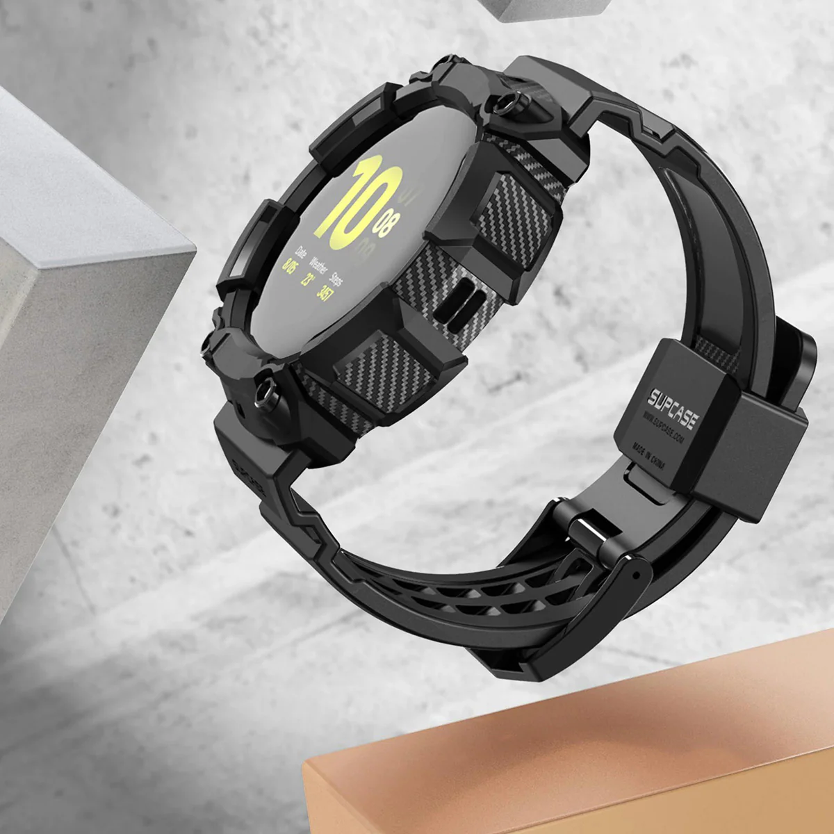 Schutzhülle Supcase UB Pro für Galaxy Watch Active 2/1 40mm schwarz - Image 2