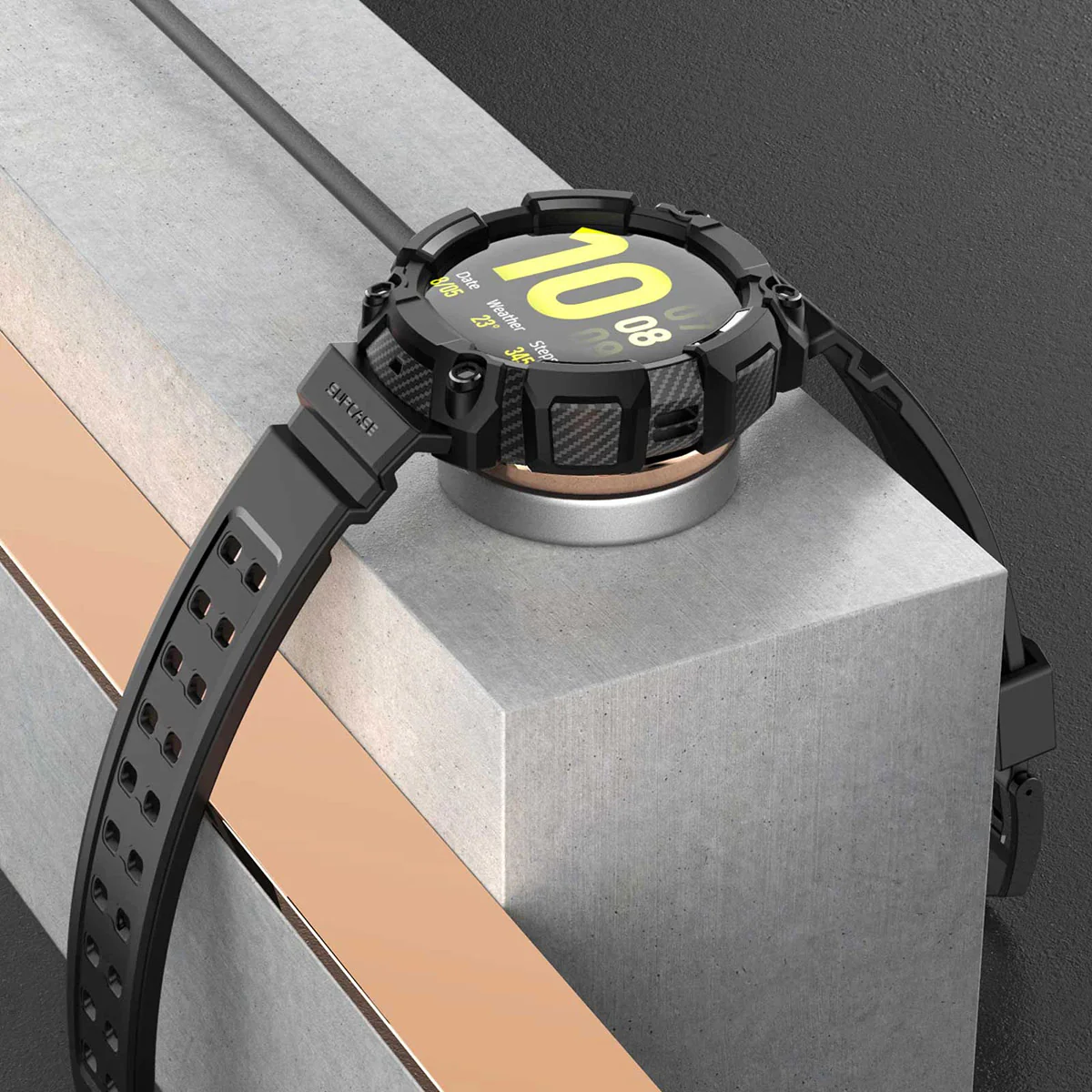 Schutzhülle Supcase UB Pro für Galaxy Watch Active 2/1 40mm schwarz - Image 3