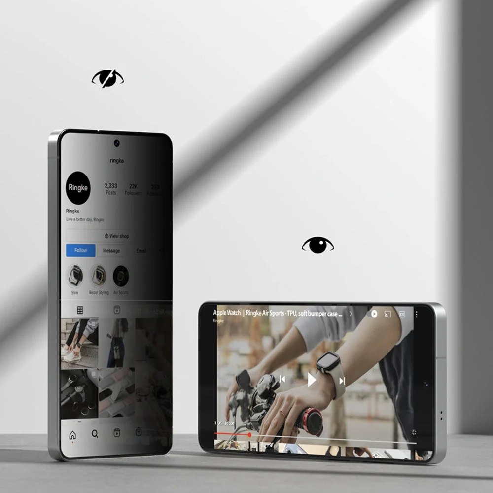 Sichtschutzglas mit Applikator für Galaxy S26 Ultra, Ringke Easy Slide, 2 Stück - Image 5