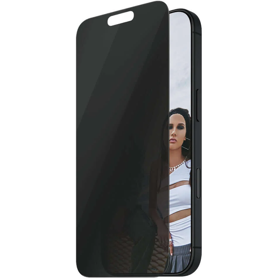 Sichtschutzglas mit Applikator für iPhone 16 Plus / 15 Plus, Safe by PanzerGlass Ultra-Wide Fit Privacy + EasyAligner - Image 3