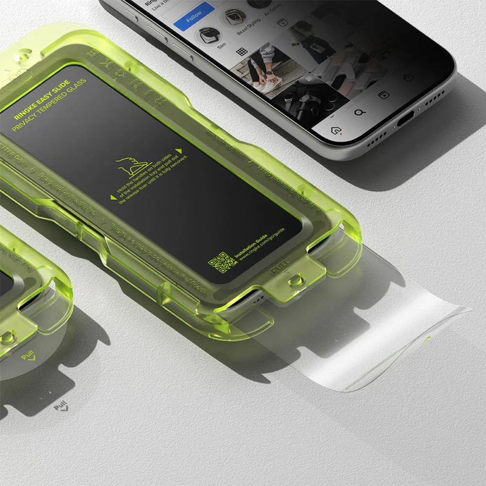 Sichtschutzglas mit Applikator für iPhone 17 Pro Max, Ringke Easy Slide Privacy, 2 Stück - Image 5