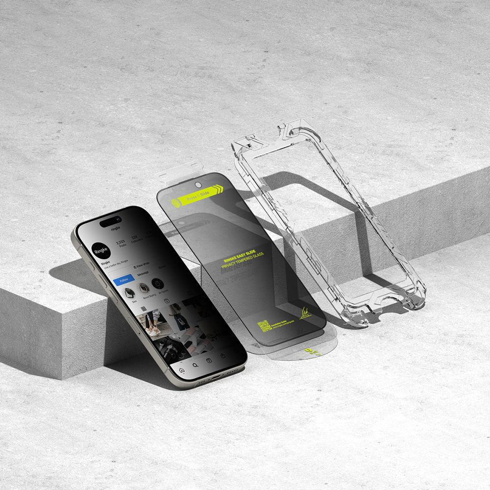 Sichtschutzglas mit Applikator für Samsung Galaxy S25, Ringke Easy Slide, 2 Stück - Image 5