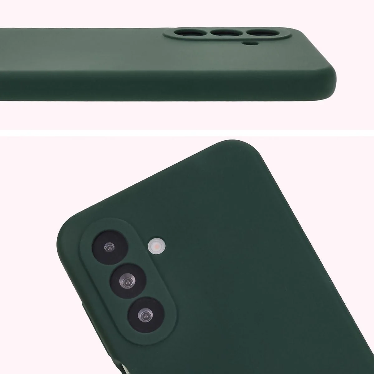 Silikon Handyhülle für Galaxy A17 5G / A26 5G, Bizon Soft Case, Dunkelgrün - Image 5