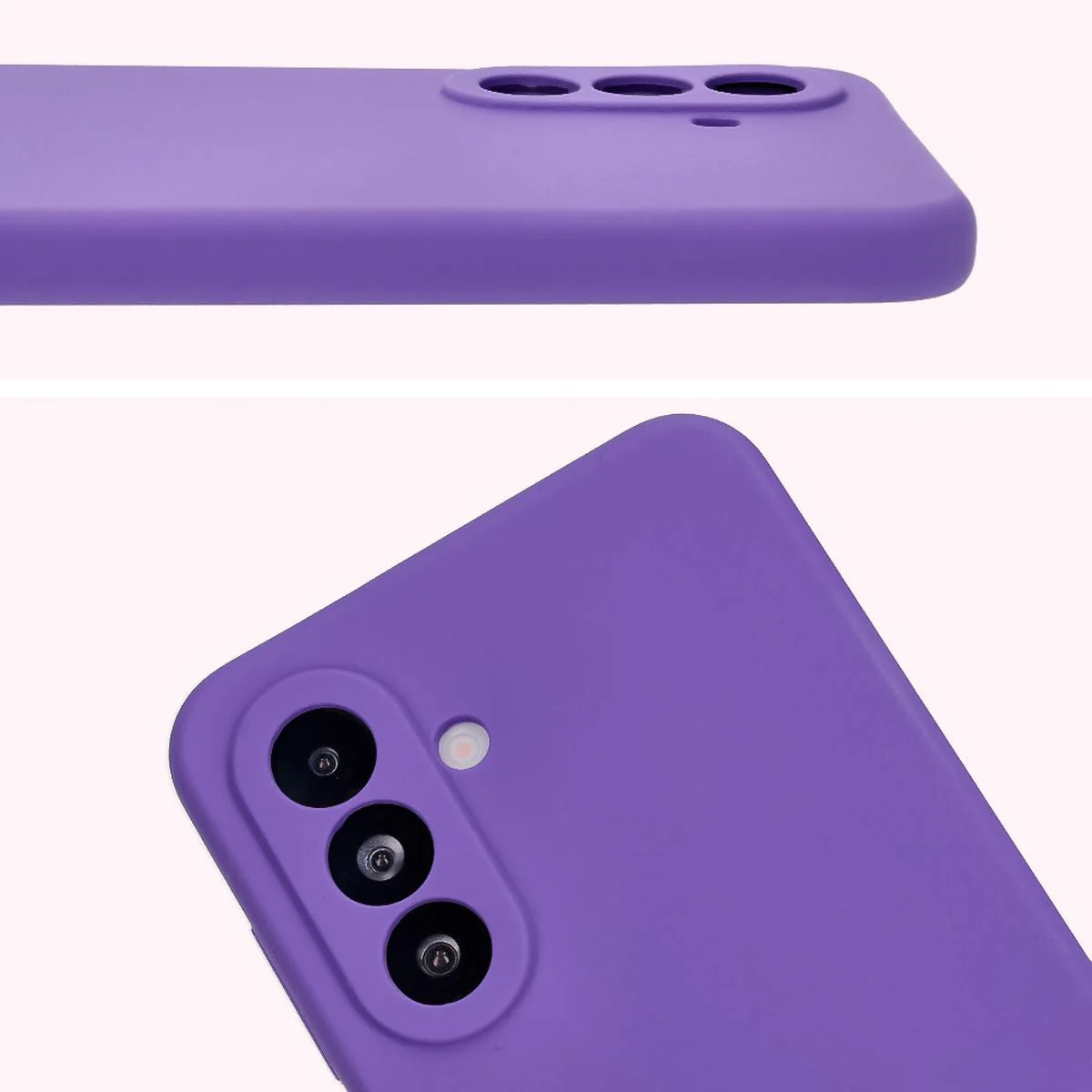 Silikon Handyhülle für Galaxy A36 5G, Bizon Soft Case, Violett - Image 5