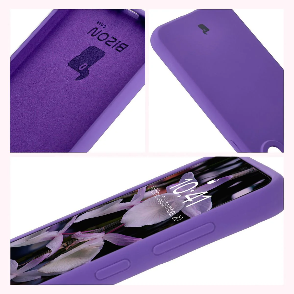 Silikon Handyhülle für Galaxy A36 5G, Bizon Soft Case, Violett - Image 6