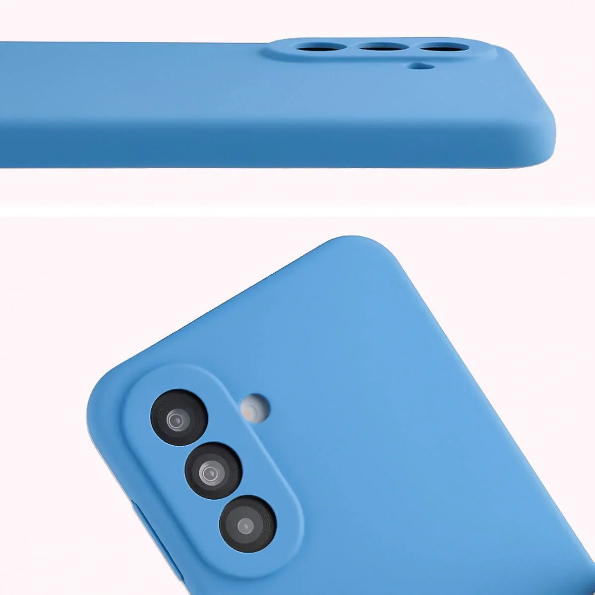 Silikon Handyhülle für Galaxy A37 5G, Bizon Soft Case, Blau - Image 5