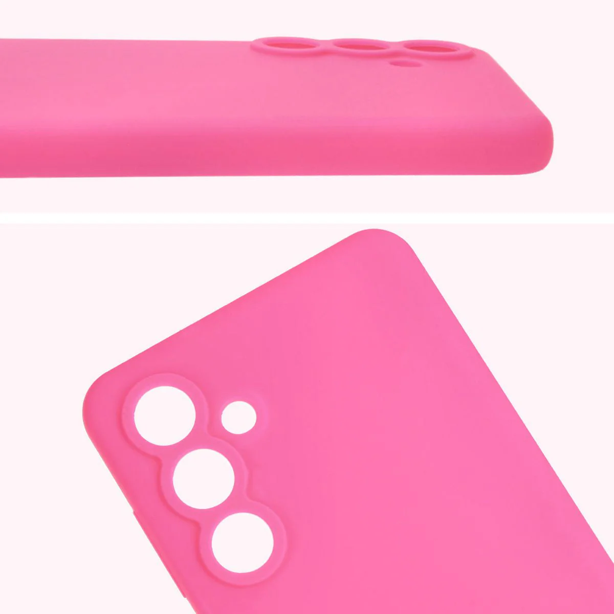 Silikon Handyhülle für Galaxy M55 5G, Bizon Soft Case, Neon-Pink - Image 5