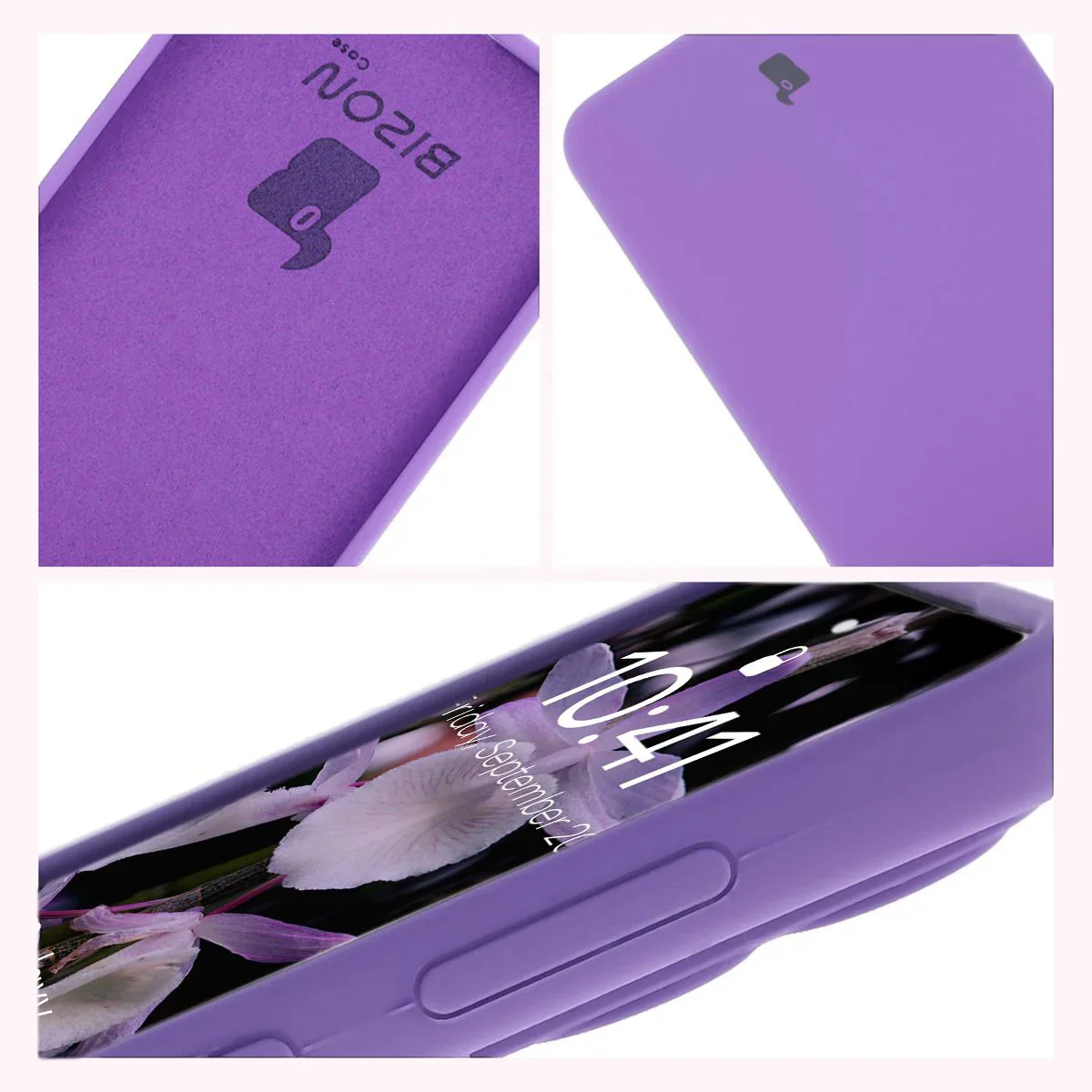 Silikon Handyhülle für Galaxy S25 Edge, Bizon Soft Case, Violett - Image 6