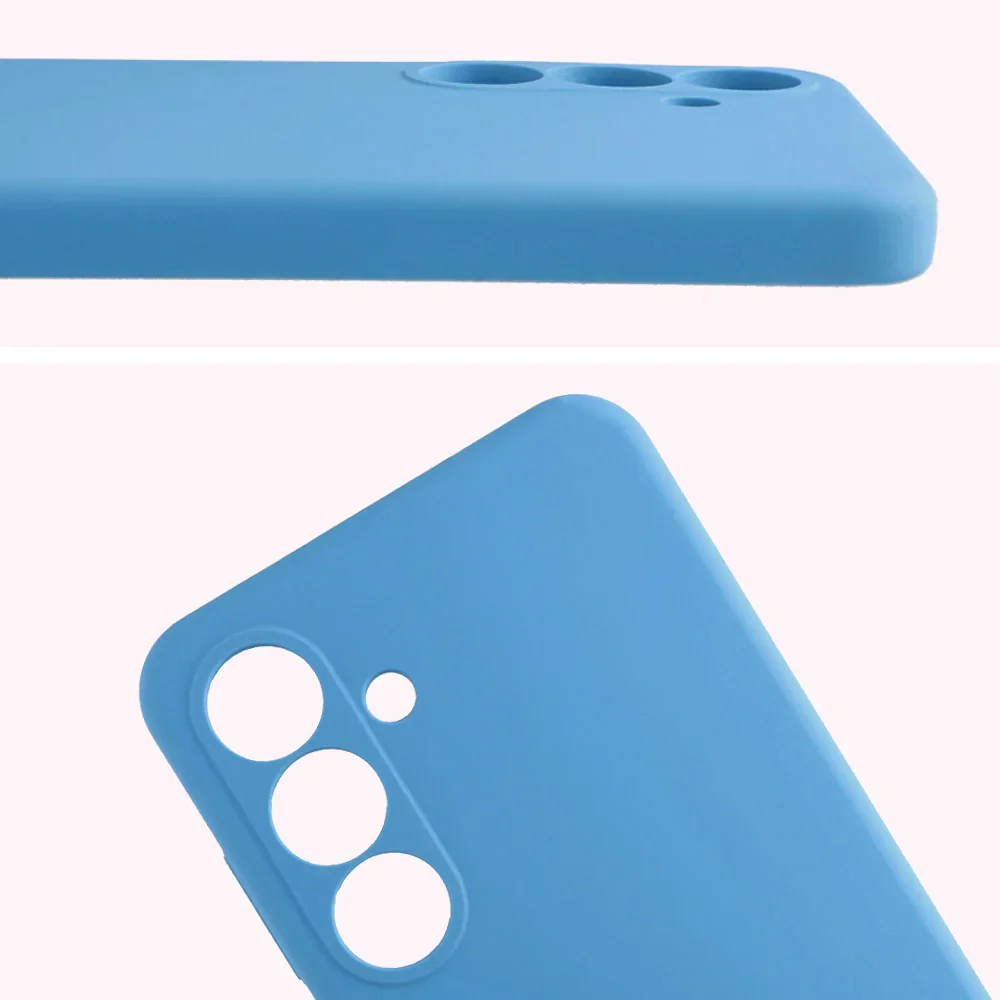 Silikon Handyhülle für Galaxy S25 FE, Bizon Soft Case, Blau - Image 5