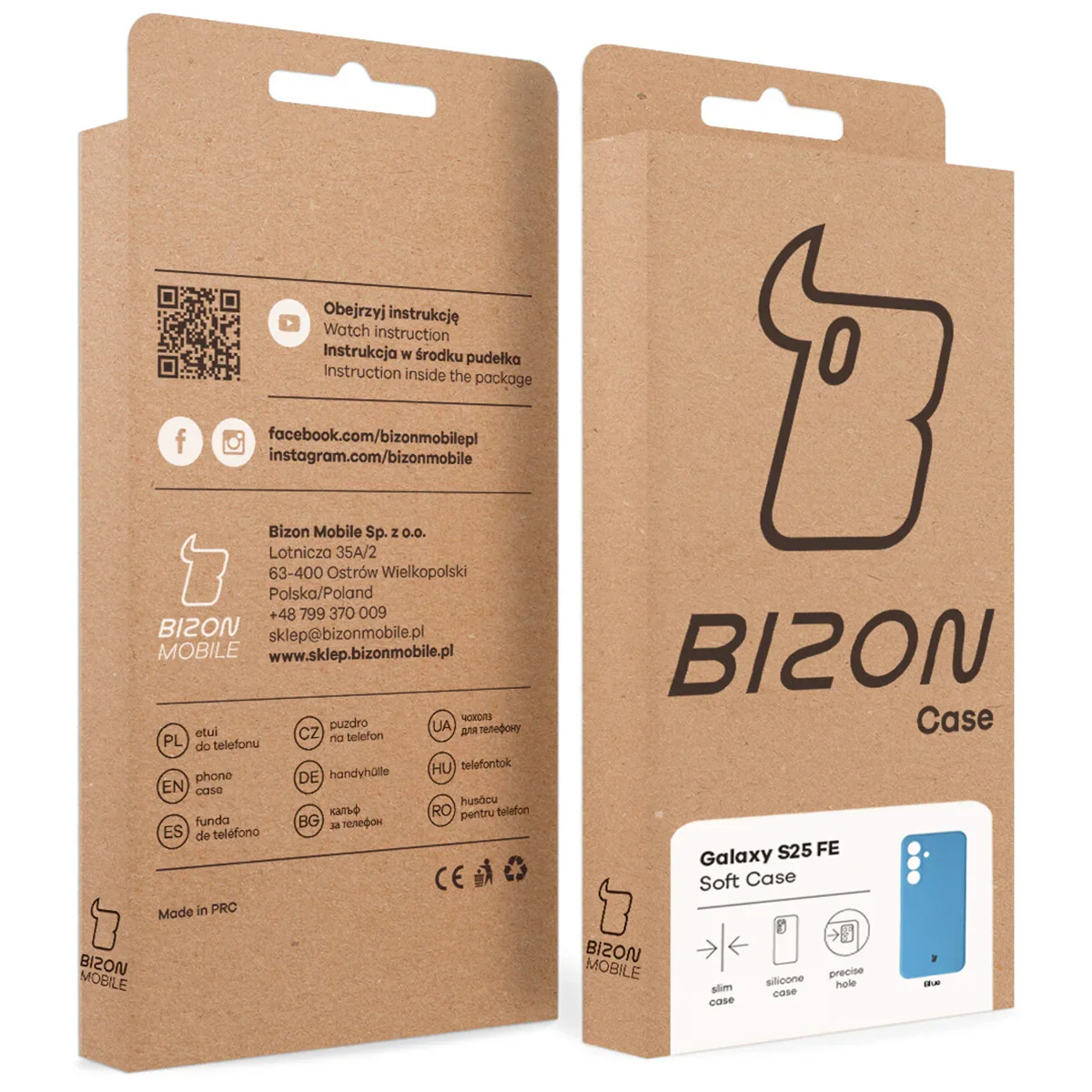 Silikon Handyhülle für Galaxy S25 FE, Bizon Soft Case, Blau - Image 8