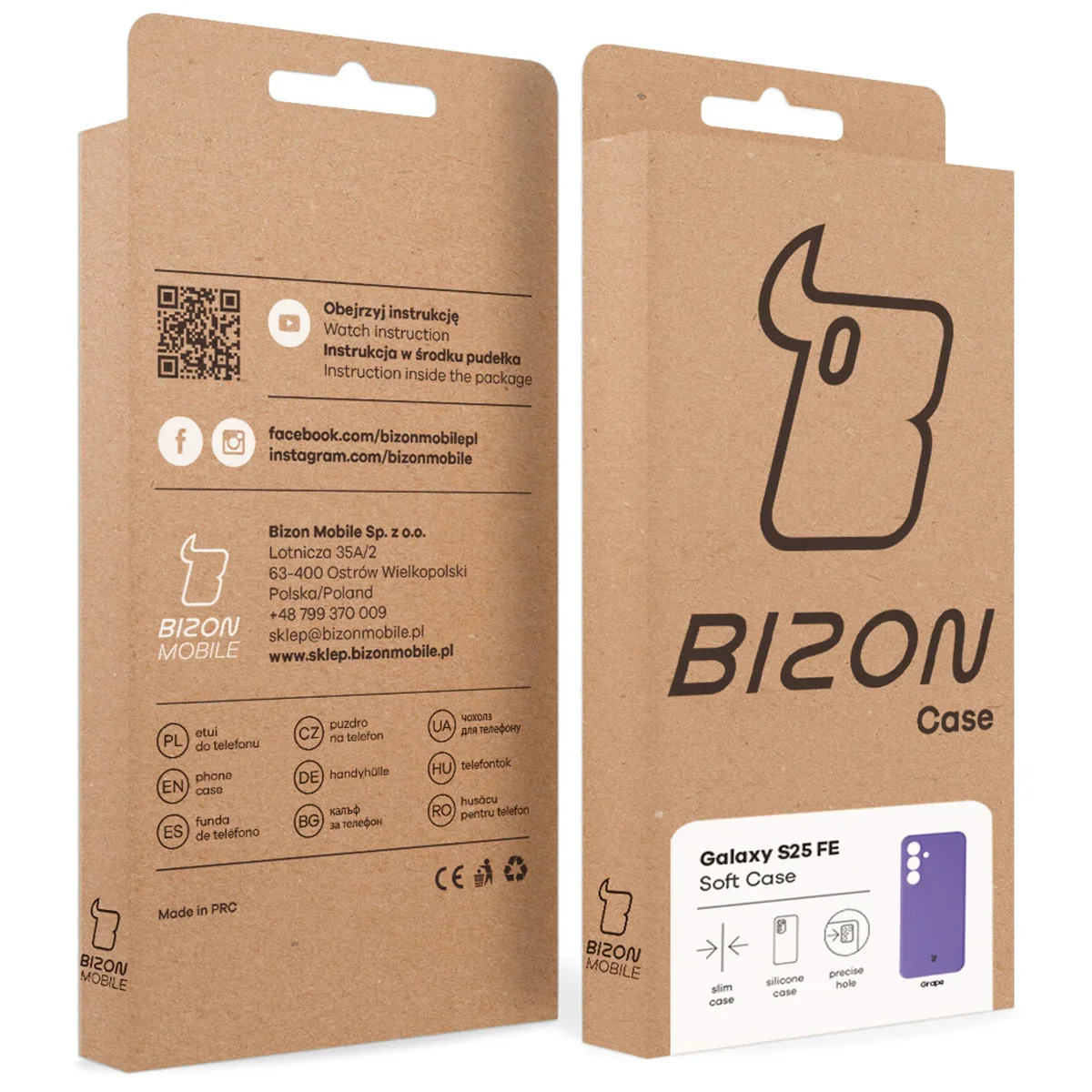 Silikon Handyhülle für Galaxy S25 FE, Bizon Soft Case, Violett - Image 8