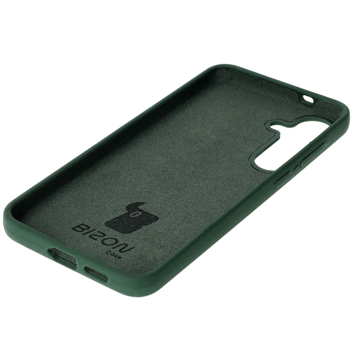 Silikon Handyhülle für Galaxy S25 Plus, Bizon Soft Case, Dunkelgrün - Image 4