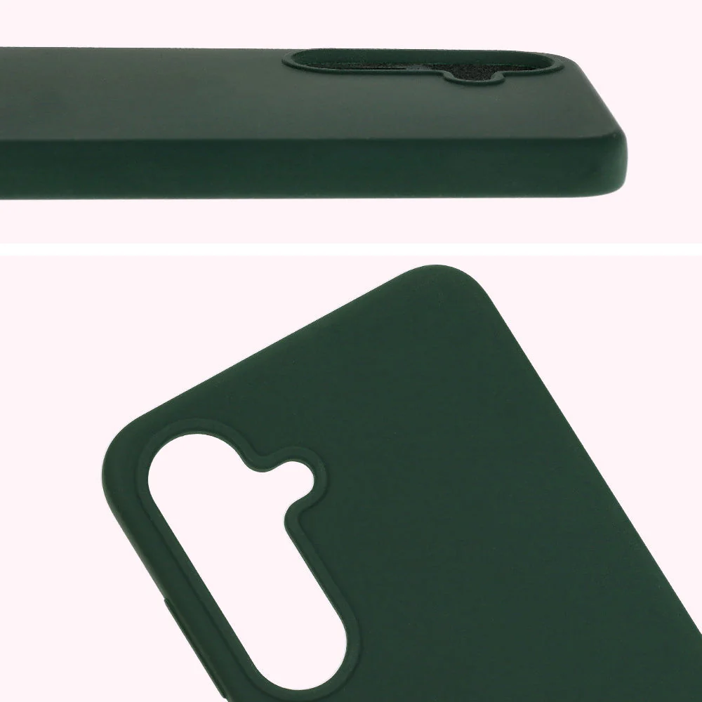 Silikon Handyhülle für Galaxy S25 Plus, Bizon Soft Case, Dunkelgrün - Image 5