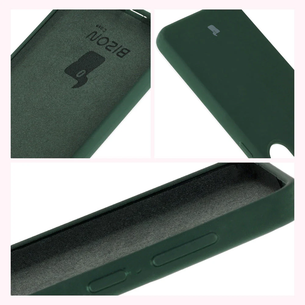 Silikon Handyhülle für Galaxy S25 Plus, Bizon Soft Case, Dunkelgrün - Image 6