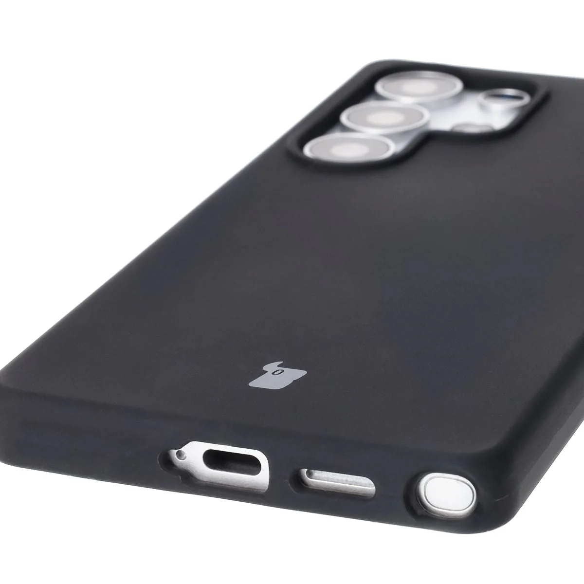 Silikon Handyhülle für Galaxy S25 Ultra, Bizon Soft Case, Schwarz - Image 3