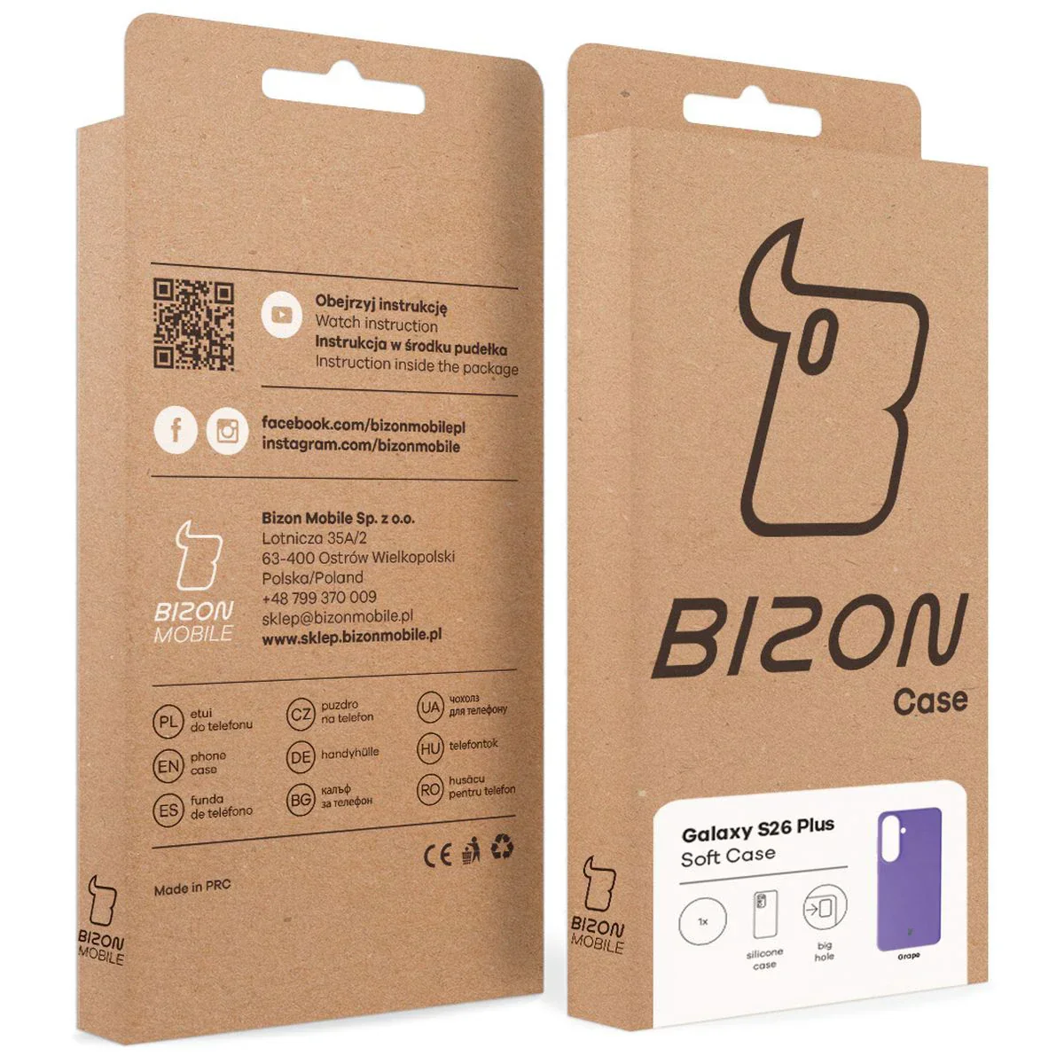 Silikon Handyhülle für Galaxy S26 Plus, Bizon Soft Case, Violett - Image 8