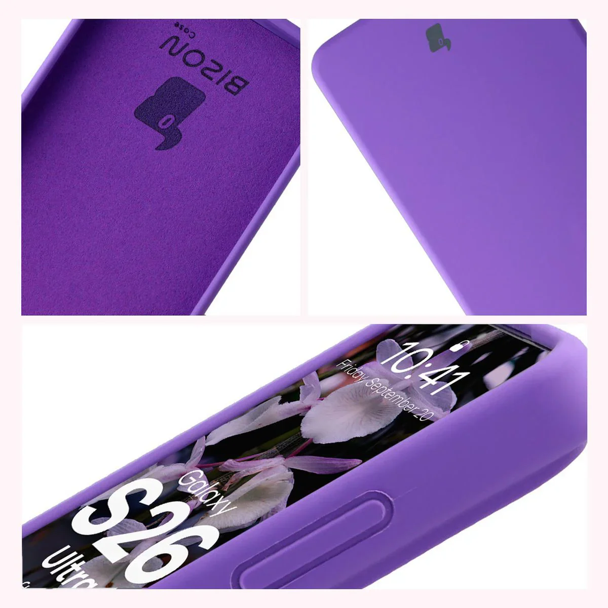 Silikon Handyhülle für Galaxy S26 Ultra, Bizon Soft Case, Violett - Image 6