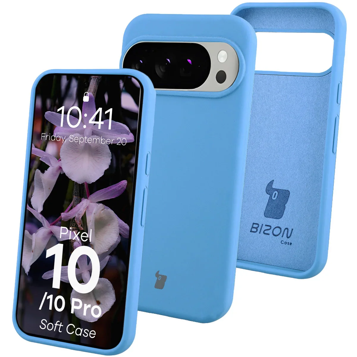 Silikon Handyhülle für Google Pixel 10 / 10 Pro, Bizon Soft Case, Blau