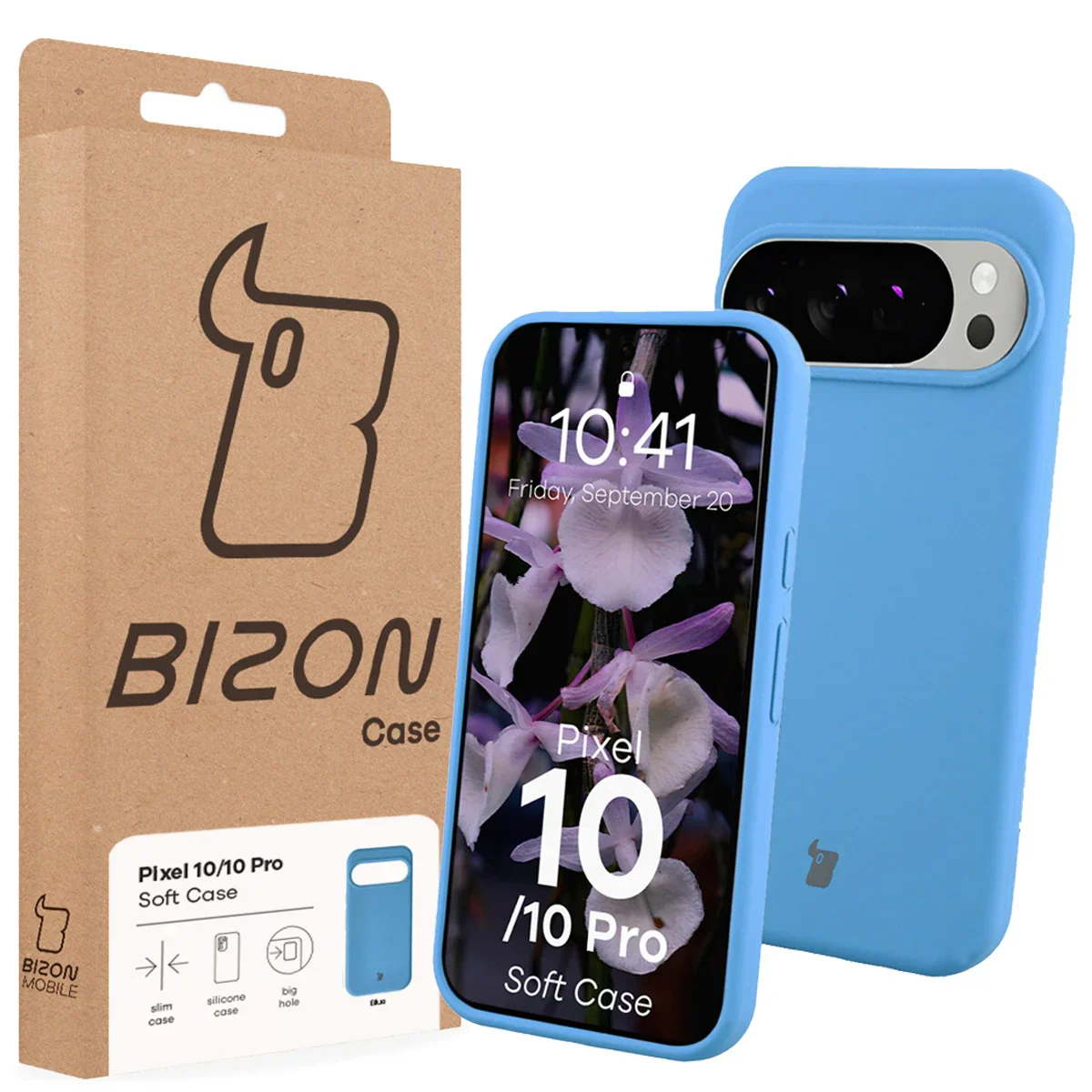 Silikon Handyhülle für Google Pixel 10 / 10 Pro, Bizon Soft Case, Blau - Image 7