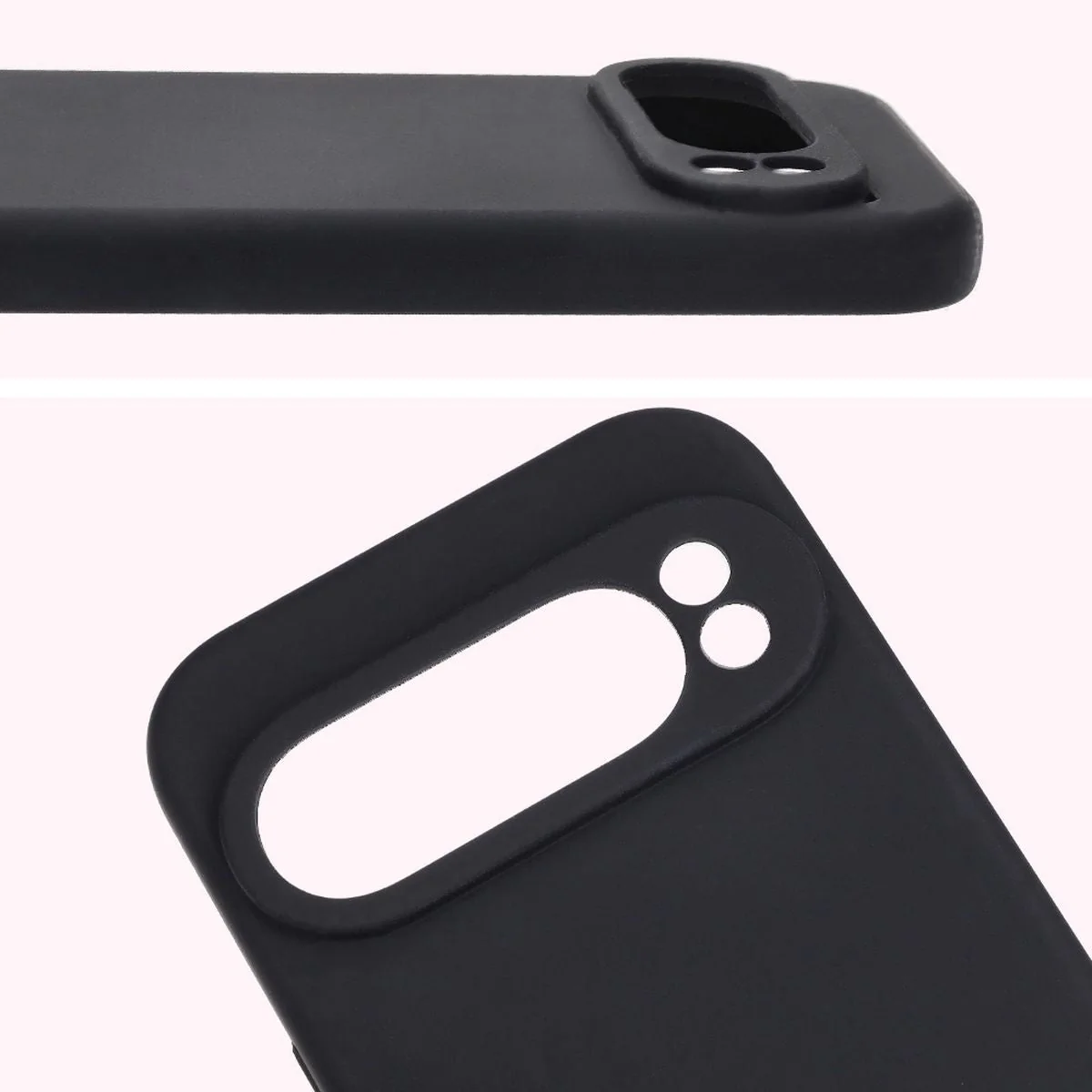 Silikon Handyhülle für Google Pixel 9 Pro, Bizon Soft Case, Schwarz - Image 5
