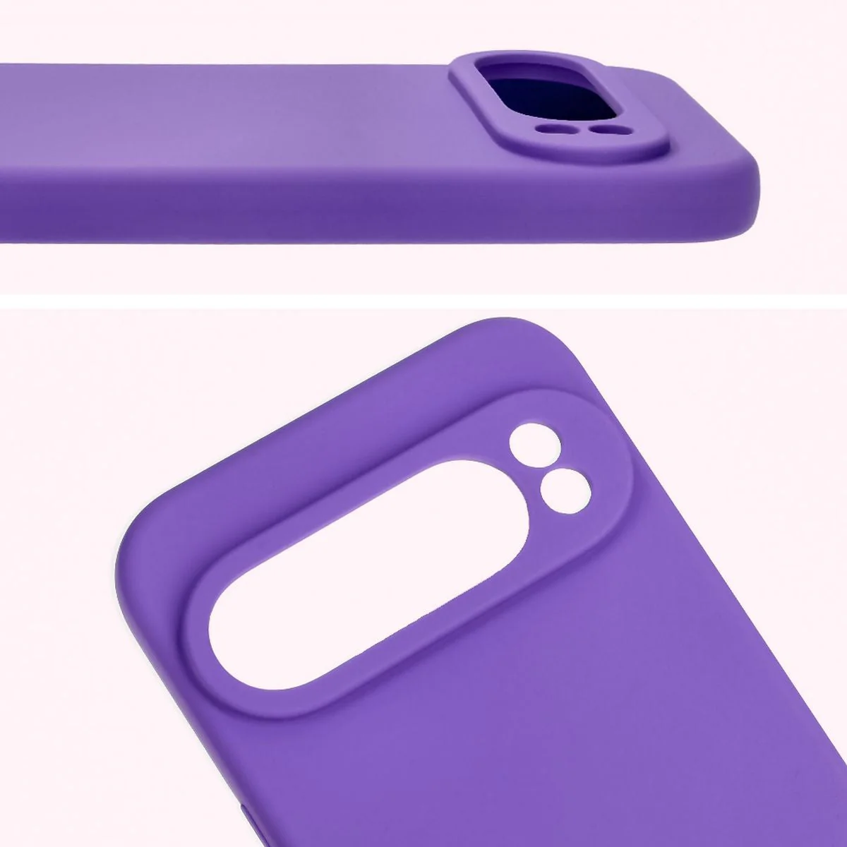 Silikon Handyhülle für Google Pixel 9 Pro XL, Bizon Soft Case, Violett - Image 5