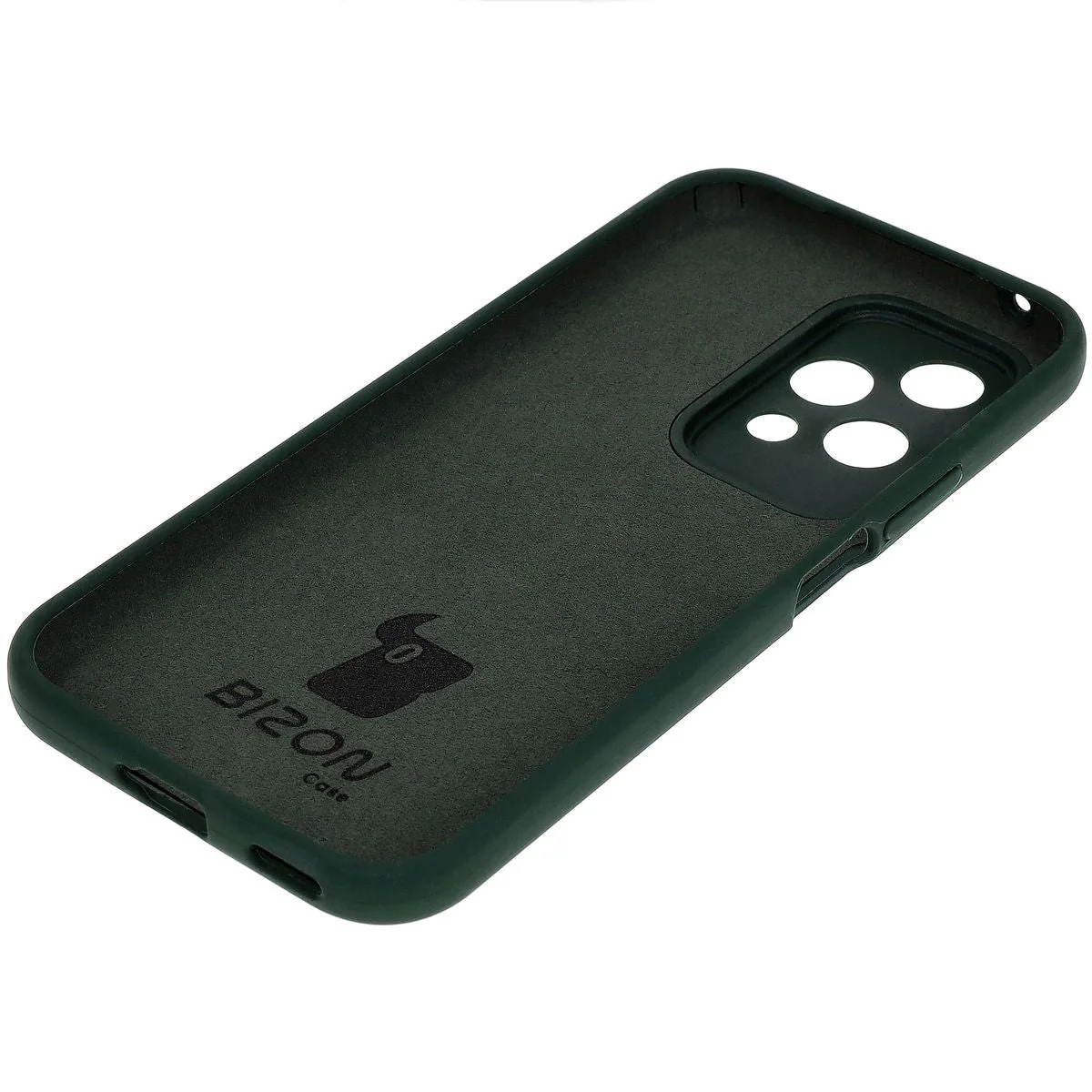 Silikon Handyhülle für Honor 200 Lite, Bizon Soft Case, Dunkelgrün - Image 4