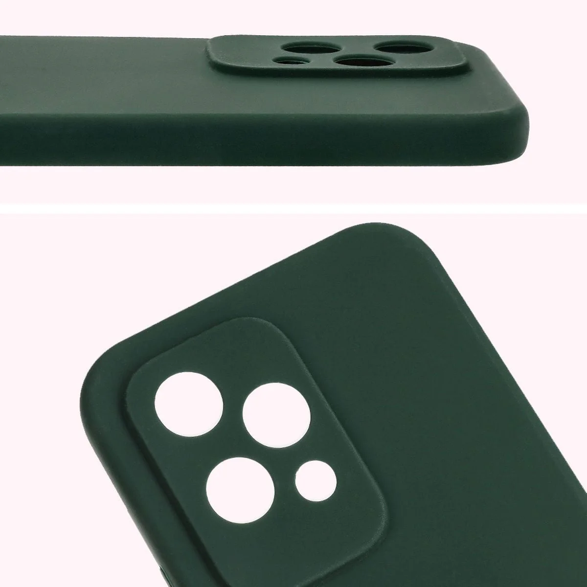 Silikon Handyhülle für Honor 200 Lite, Bizon Soft Case, Dunkelgrün - Image 5