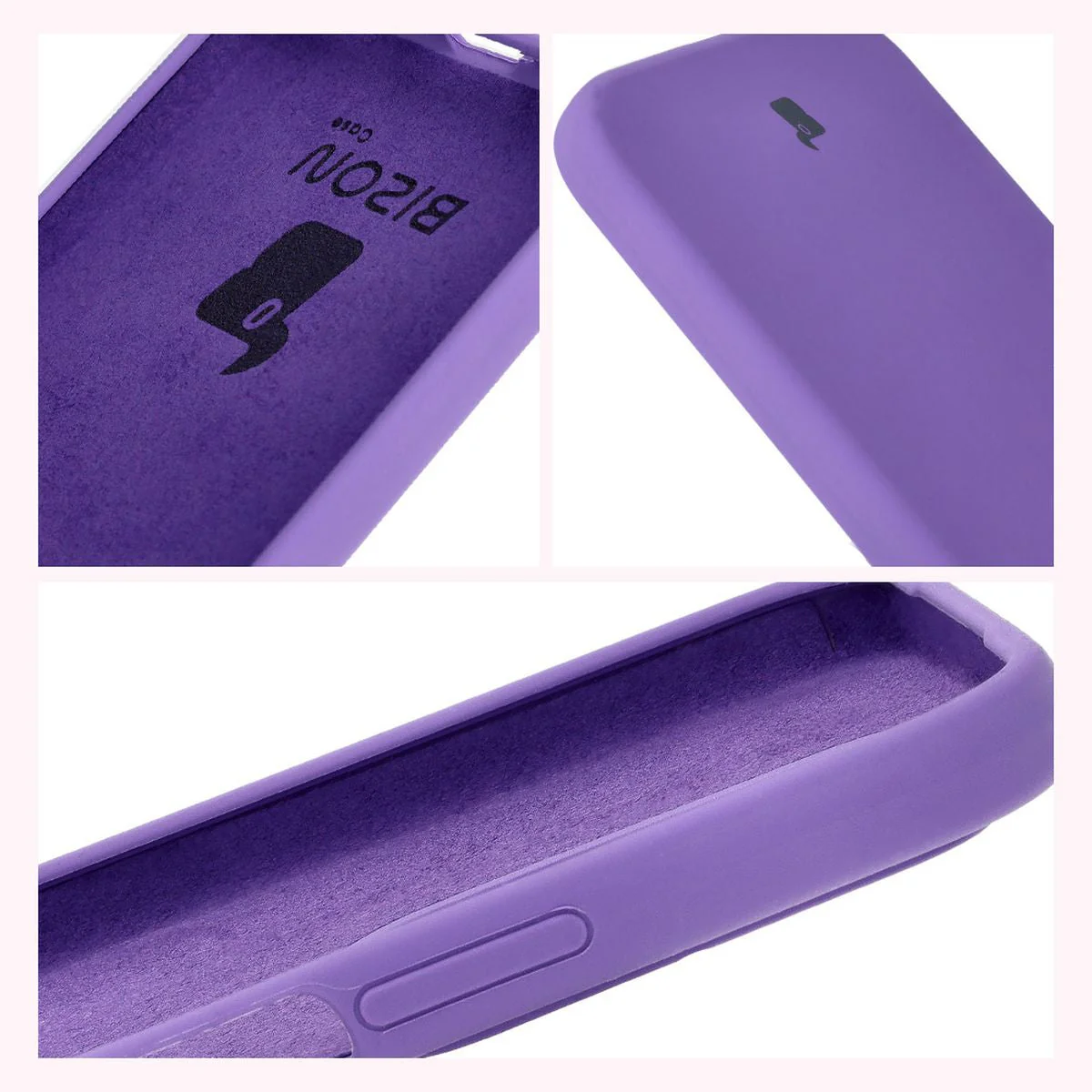 Silikon Handyhülle für Honor 200 Lite, Bizon Soft Case, Violett - Image 6