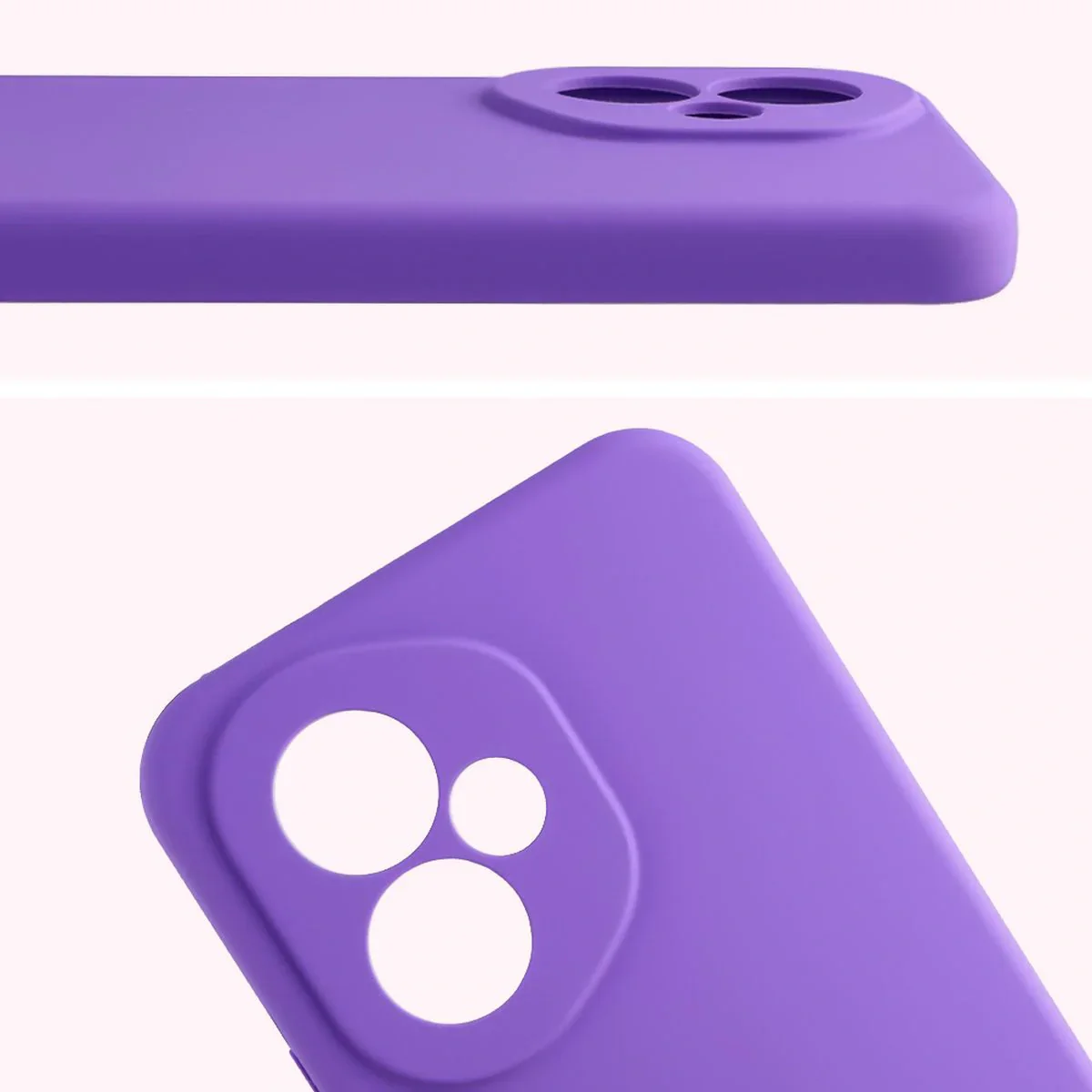 Silikon Handyhülle für Honor 400, Bizon Soft Case, Violett - Image 5