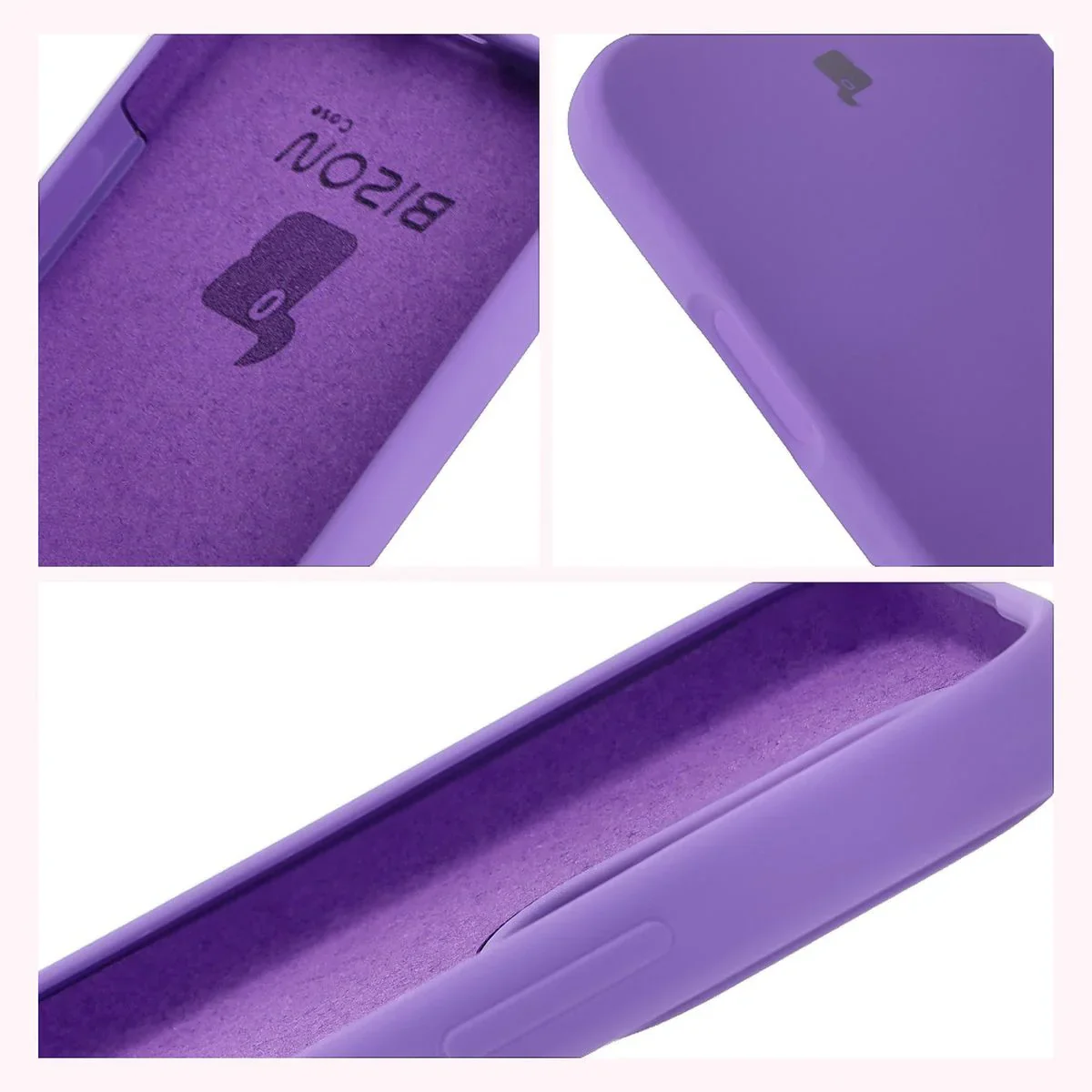 Silikon Handyhülle für Honor 400 Lite, Bizon Soft Case, Violett - Image 6
