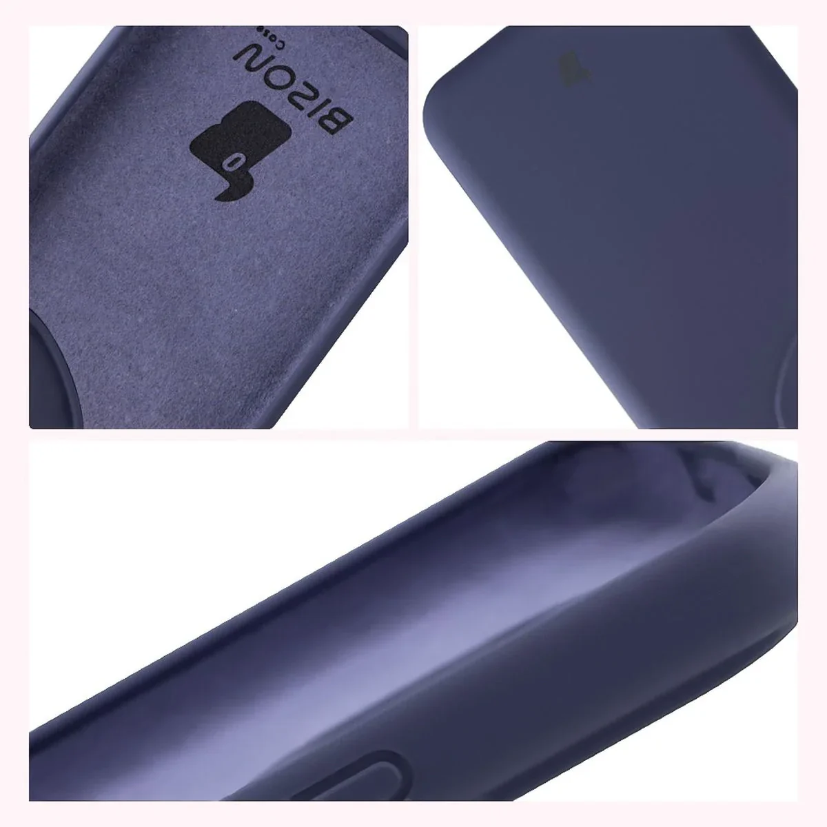 Silikon Handyhülle für Honor 400 Pro, Bizon Soft Case, Dunkelblau - Image 6
