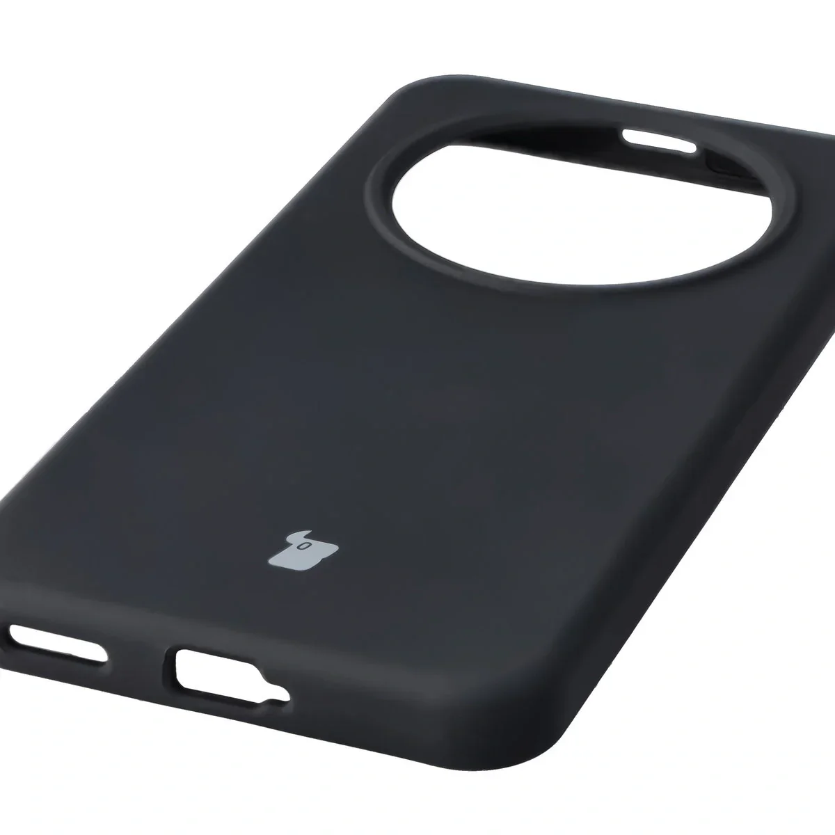 Silikon Handyhülle für Honor Magic8 Lite, Bizon Soft Case, Schwarz - Image 3