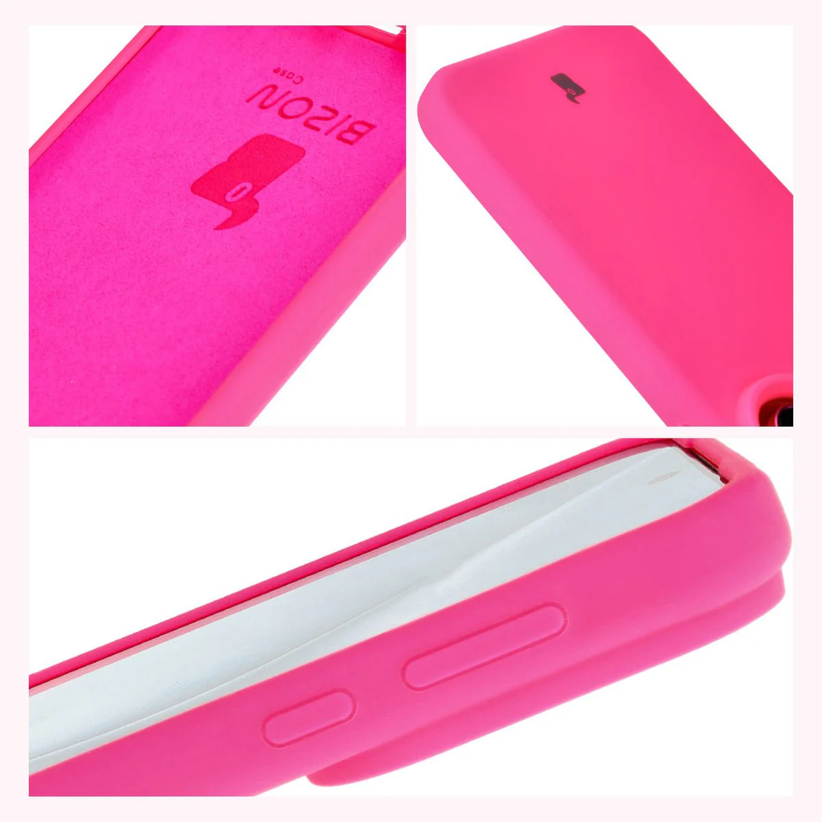 Silikon Handyhülle für Huawei Pura 70, Bizon Soft Case, Neon-Pink - Image 11