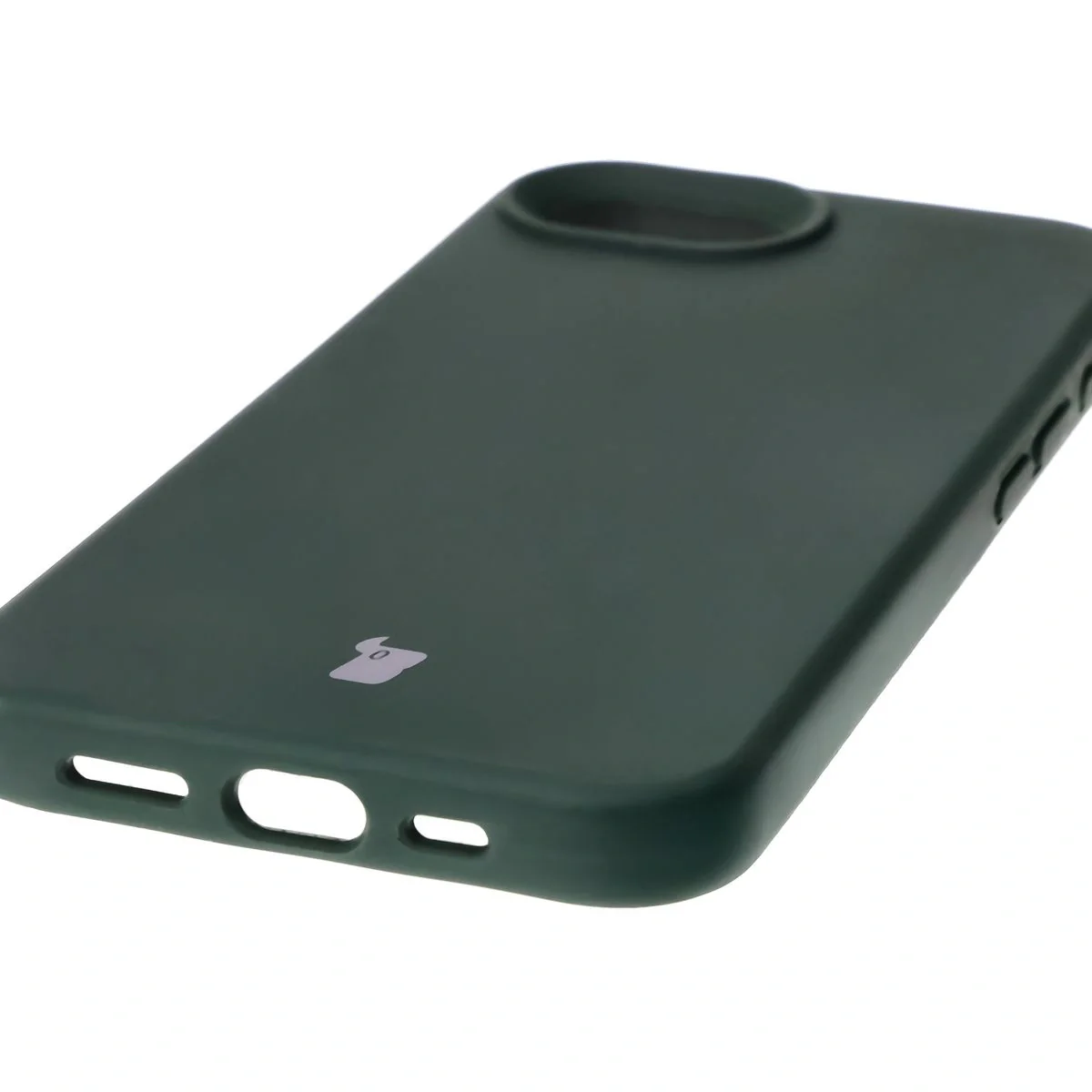 Silikon Handyhülle für iPhone 17e / 16e, Bizon Soft Case, Dunkelgrün - Image 3