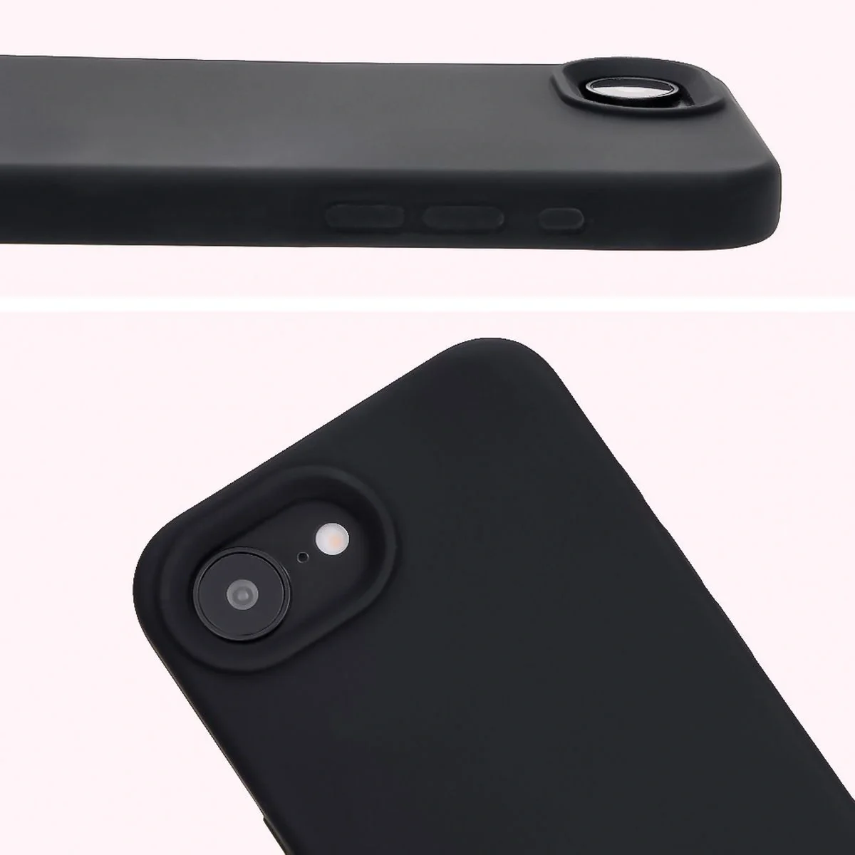Silikon Handyhülle für iPhone 17e / 16e, Bizon Soft Case, Schwarz - Image 5