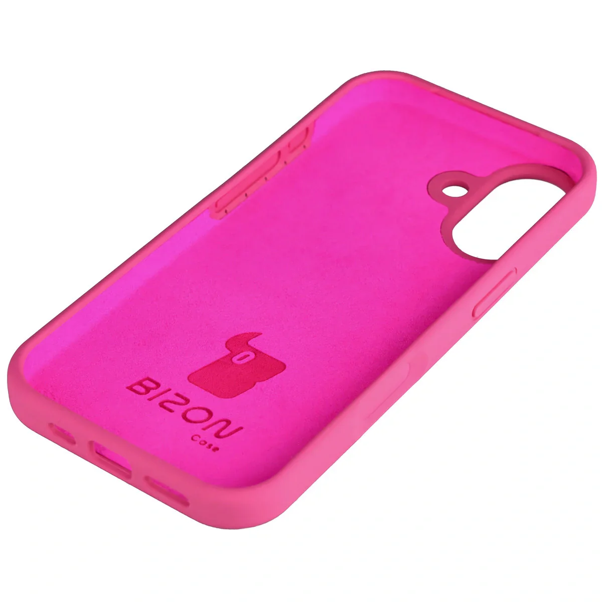 Silikon Handyhülle für iPhone 17, Bizon Soft Case, Dunkelpink - Image 4